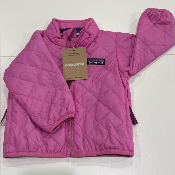 Patagonia Infants' 3-6 Mo. Nano Puff Jacket Toddlers' Baby Insulated Pink NWT - Picture 1 of 7